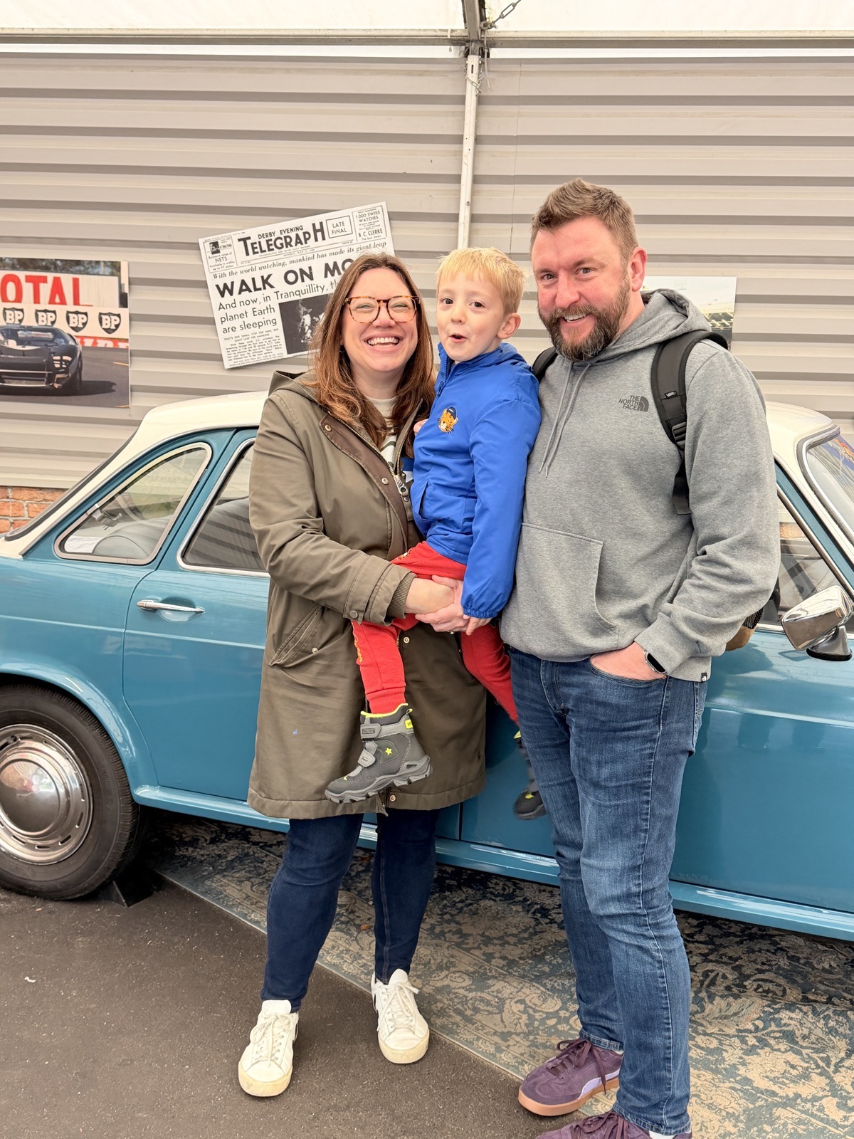 Aaron Gammon, founder of Inferrex, with his wife Louise and son Sebastian